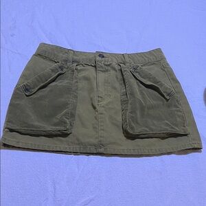 Forever 21 Olive Green Corduroy Skirt